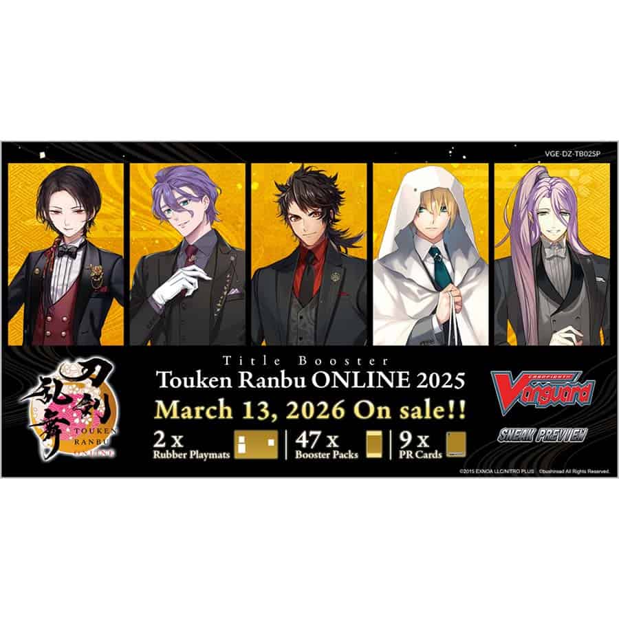 CARDFIGHT!! VANGUARD DIVINEZ: SNEAK PREVIEW KIT: TB02 TITLE BOOSTER: TOUKEN RANBU ONLINE 2025