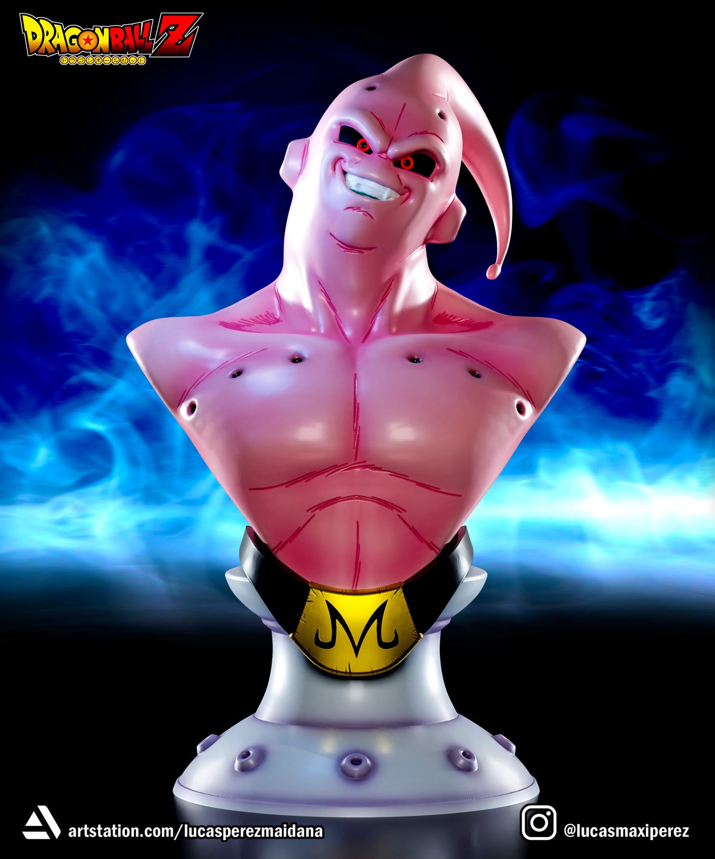 Majin Buu BUST 1:6 or 1:10 Scale | Dragon Ball Z Scale Model | Lucas Perez