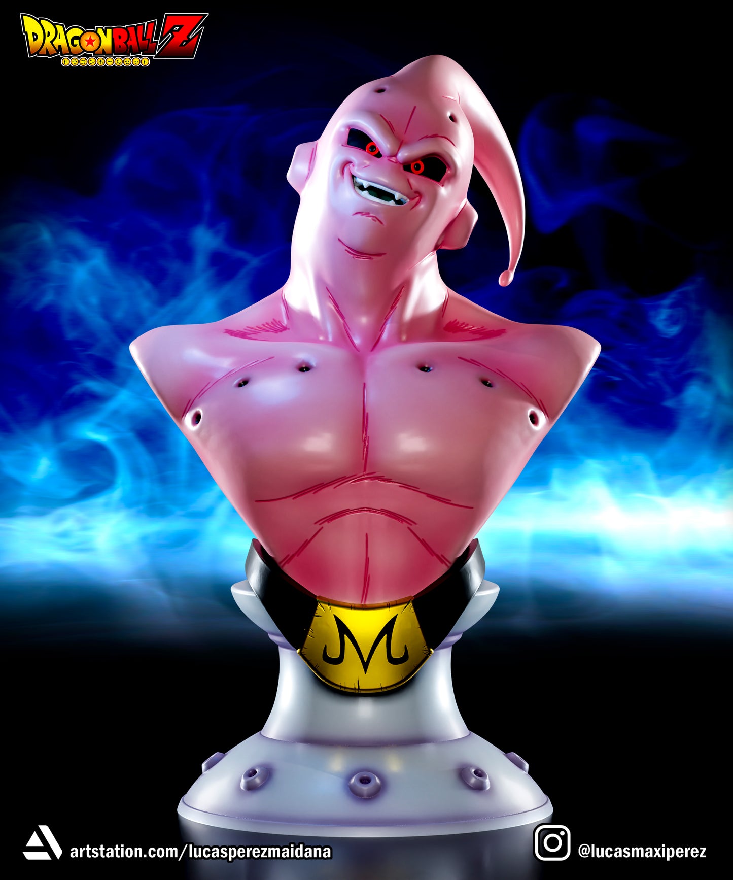 Majin Buu BUST 1:6 or 1:10 Scale | Dragon Ball Z Scale Model | Lucas Perez