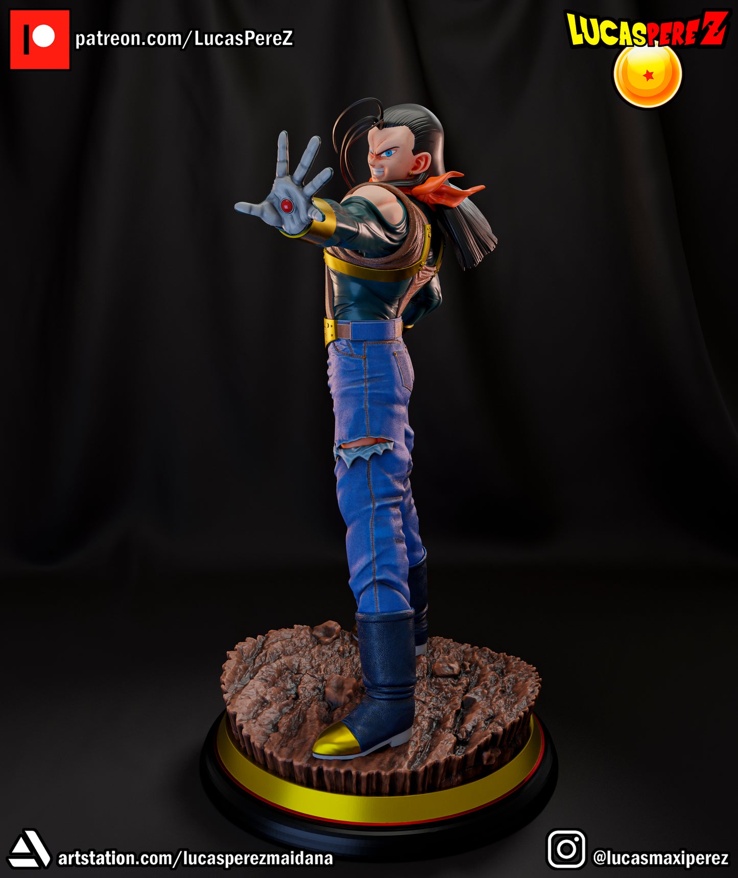 Super Android 17 1:6 Scale | Dragon Ball Z Scale Model | Lucas Perez