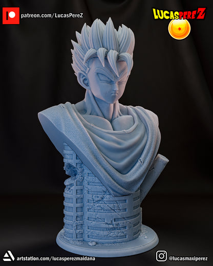 Future Gohan Bust 1:6 or 1:10 Scale | Dragon Ball Z Scale Model | Lucas Perez