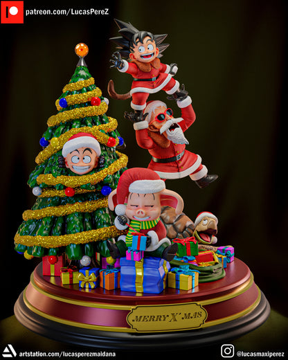 Xmas Special Set | Goku, Krillin, Oolong, Roshi, Turtle | Dragon Ball Z Scale Models | Lucas Perez