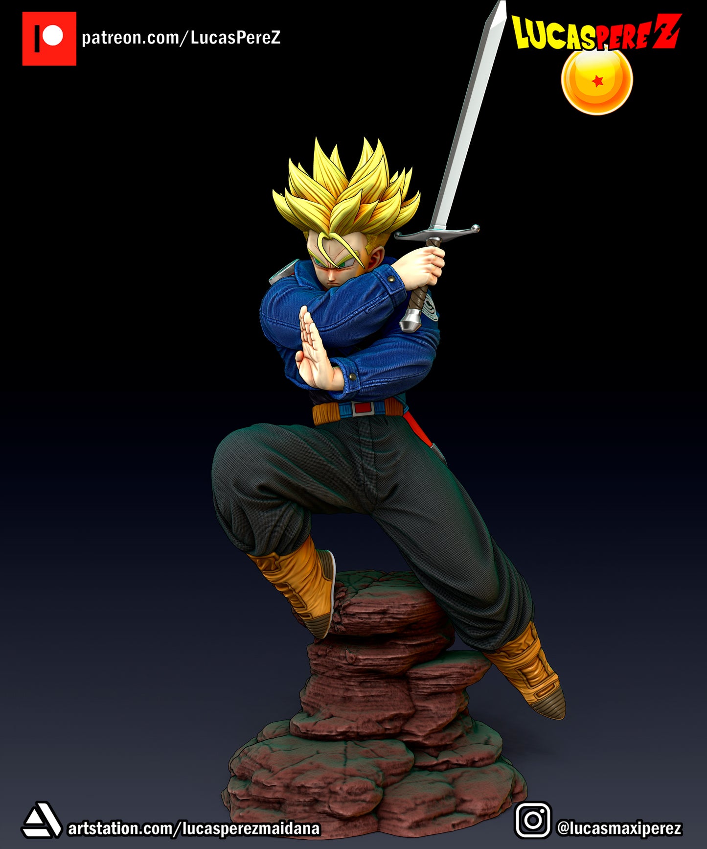 Future Trunks vs. Mecha Frieza 1:6 Scale | Dragon Ball Z Scale Models | Lucas Perez