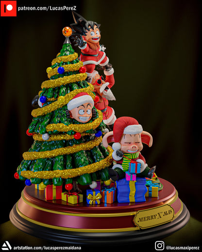 Xmas Special Set | Goku, Krillin, Oolong, Roshi, Turtle | Dragon Ball Z Scale Models | Lucas Perez