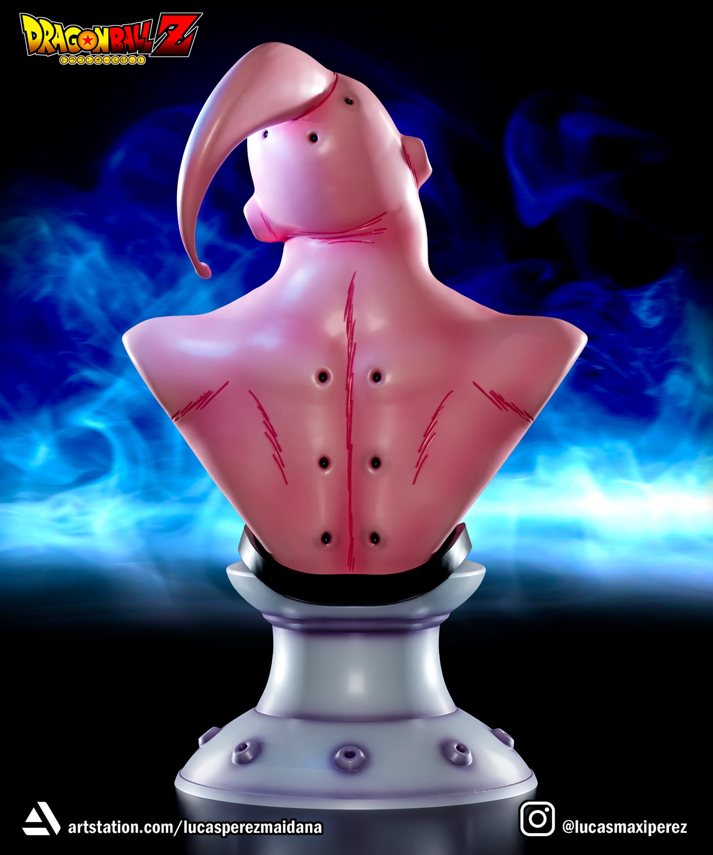 Majin Buu BUST 1:6 or 1:10 Scale | Dragon Ball Z Scale Model | Lucas Perez