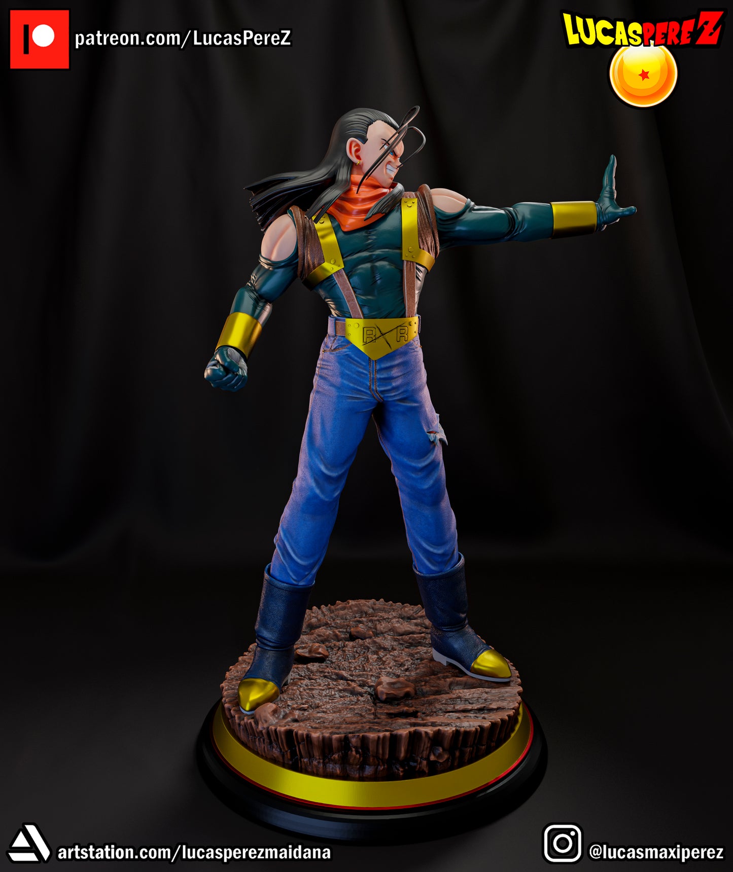 Super Android 17 1:6 Scale | Dragon Ball Z Scale Model | Lucas Perez