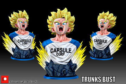 Future Trunks Bust 1:6 or 1:10 Scale | Dragon Ball Z Scale Model | Lucas Perez