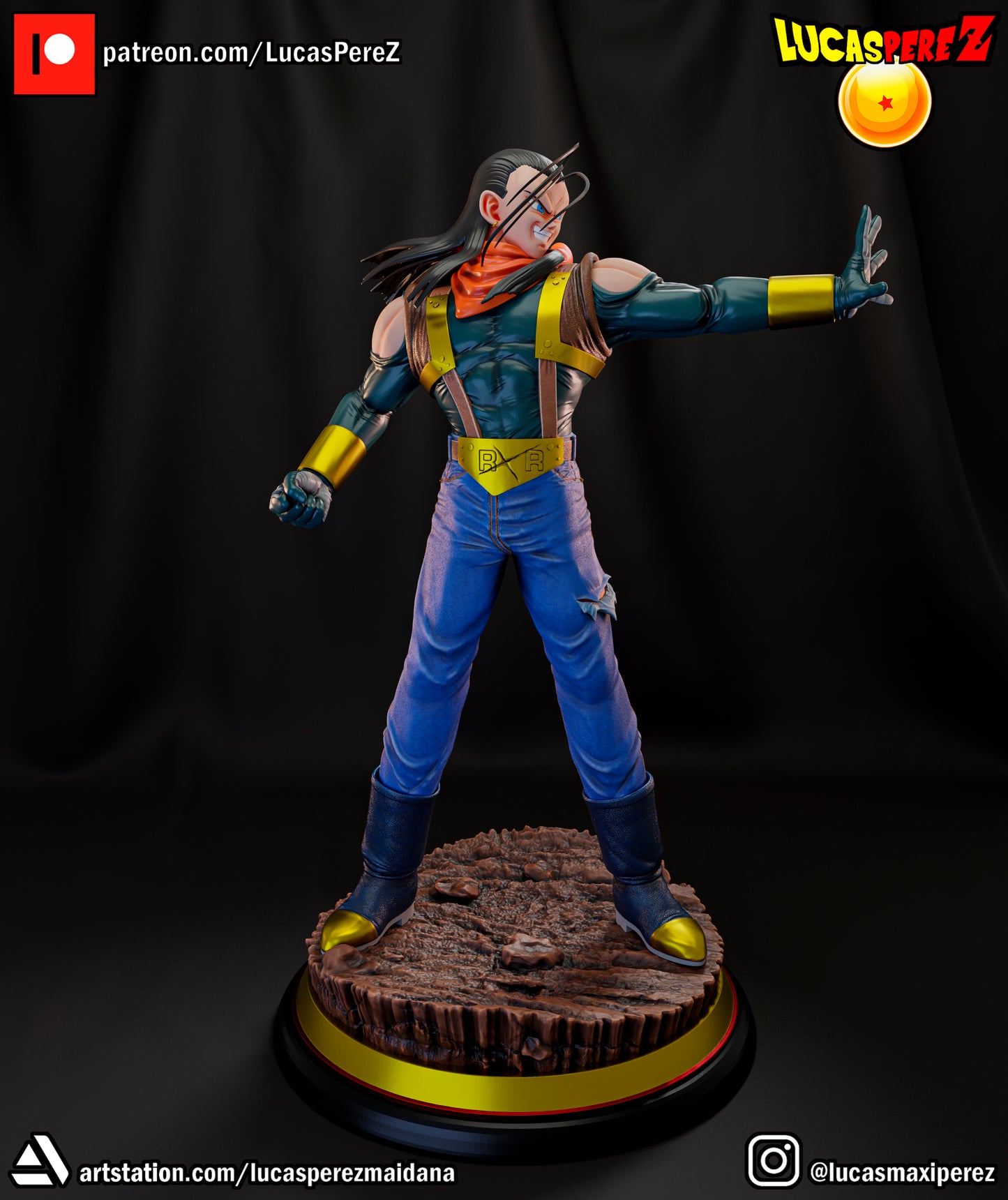 Super Android 17 1:6 Scale | Dragon Ball Z Scale Model | Lucas Perez