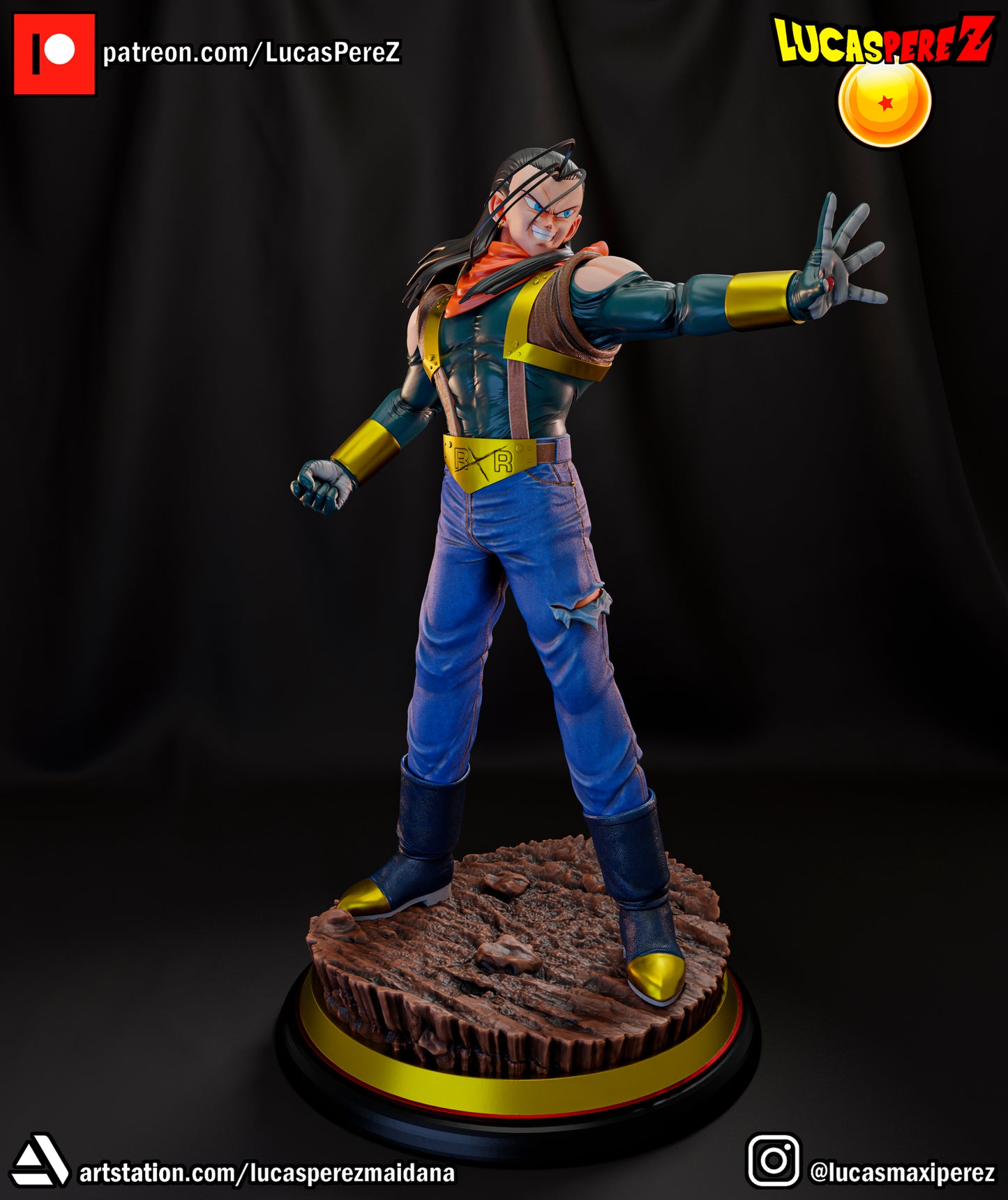 Super Android 17 1:6 Scale | Dragon Ball Z Scale Model | Lucas Perez