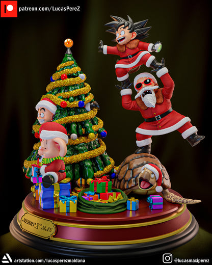 Xmas Special Set | Goku, Krillin, Oolong, Roshi, Turtle | Dragon Ball Z Scale Models | Lucas Perez