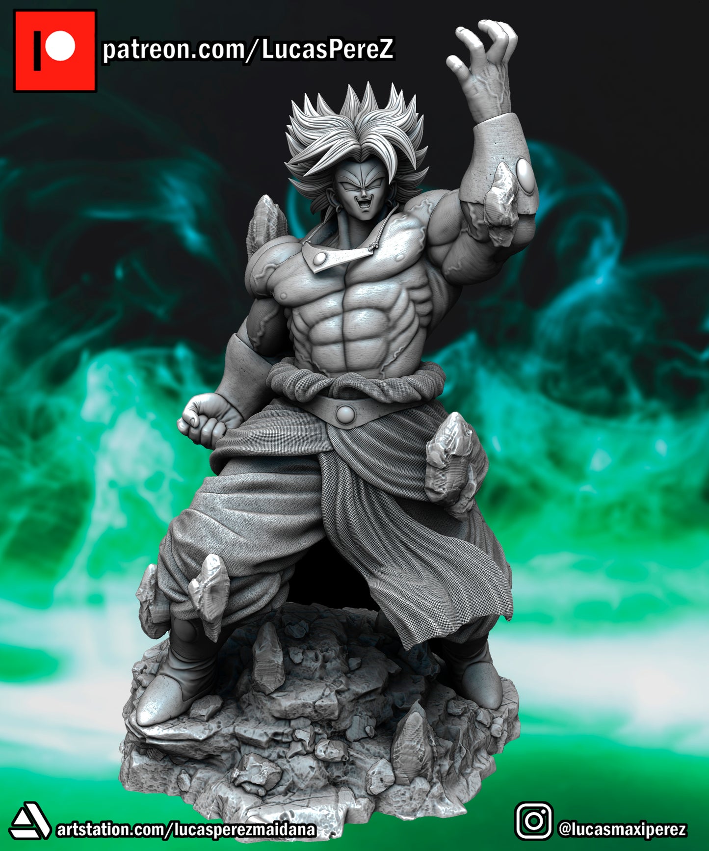 Broly Full Body 1:6 Scale | Dragon Ball Z Scale Model | Lucas Perez