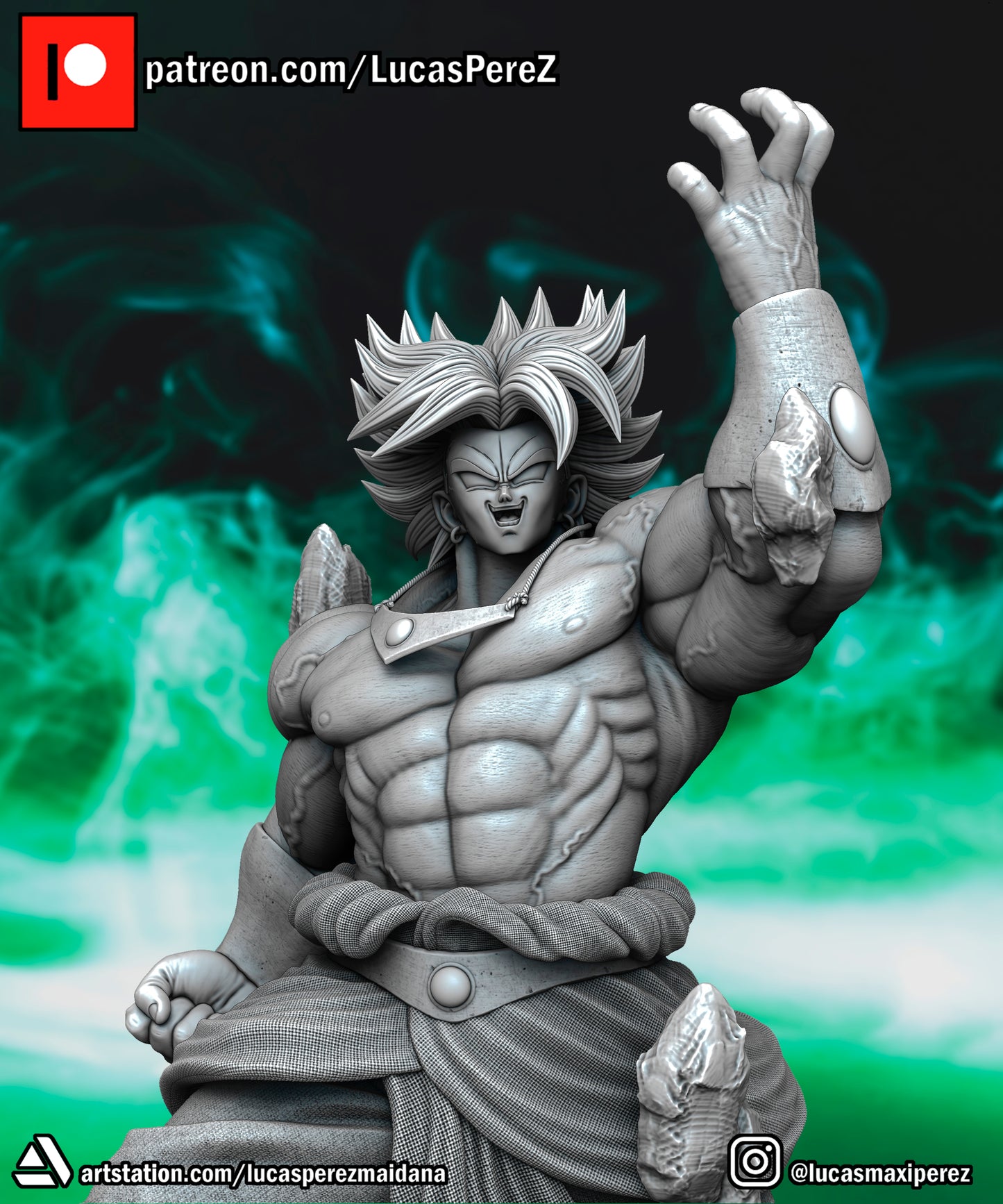 Broly Full Body 1:6 Scale | Dragon Ball Z Scale Model | Lucas Perez