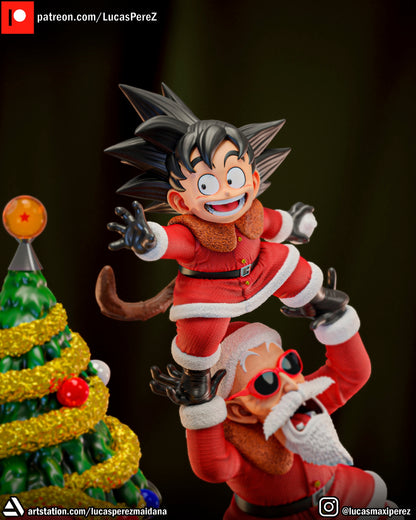 Xmas Special Set | Goku, Krillin, Oolong, Roshi, Turtle | Dragon Ball Z Scale Models | Lucas Perez