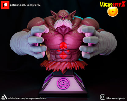 Toppo Bust 1:6 or 1:10 Scale | Dragon Ball Super Scale Model | Lucas Perez