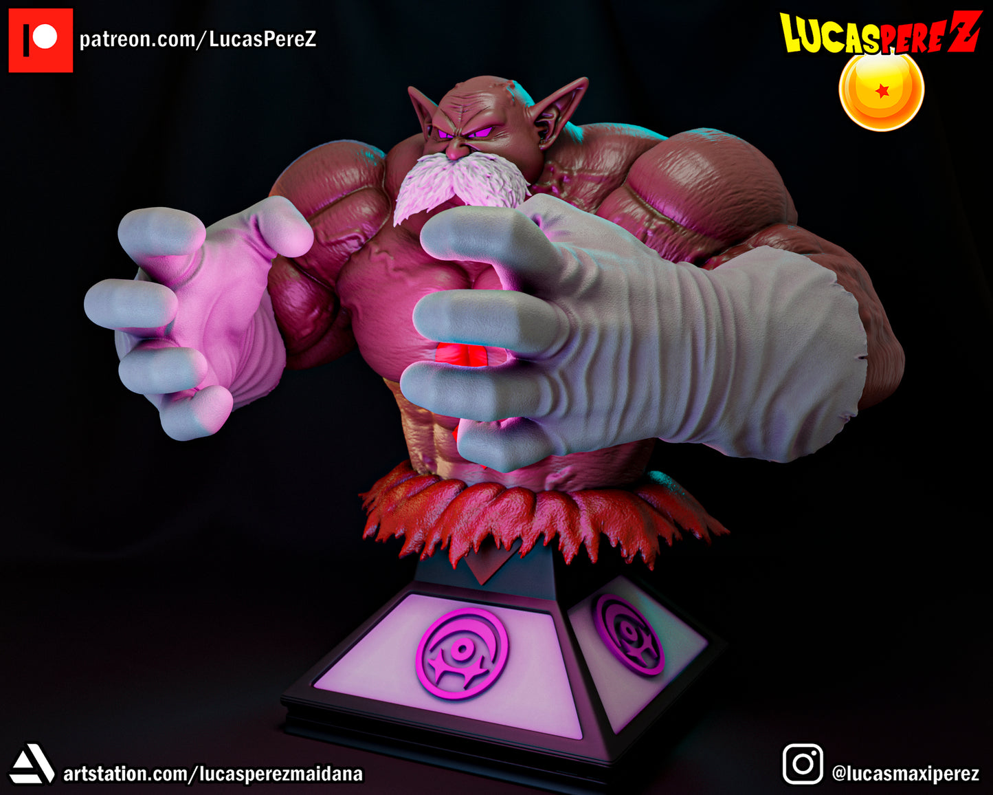 Toppo Bust 1:6 or 1:10 Scale | Dragon Ball Super Scale Model | Lucas Perez