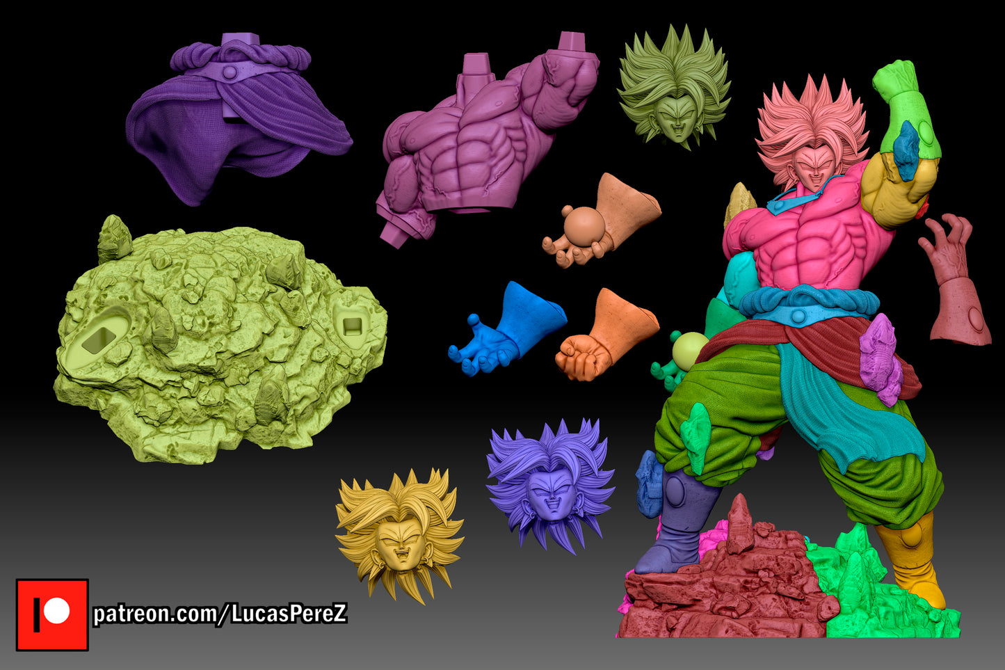 Broly Full Body 1:6 Scale | Dragon Ball Z Scale Model | Lucas Perez