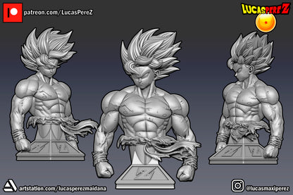 Goku Namek Bust 1:6 or 1:10 Scale | Dragon Ball Z Scale Model | Lucas Perez