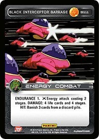 Black Interceptor Barrage | Panini: Set 1 | Starter | Normal | #S111
