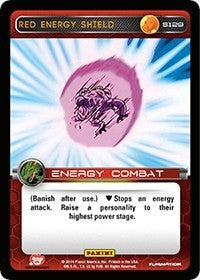 Red Energy Shield | Panini: Set 1 | Starter | Normal | #S129