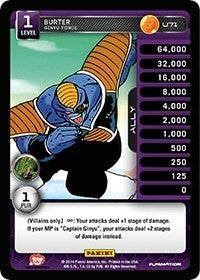 Burter - Ginyu Force | Panini: Set 1 | Uncommon | Foil | #U71