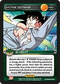 Saiyan Outrage (Heroes & Villains) | Panini Promo Cards | Promo | Unspecified | #P10