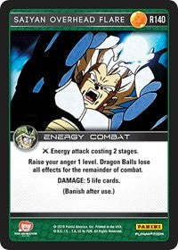 Saiyan Overhead Flare | Panini: Perfection | Rare | Normal | #R140