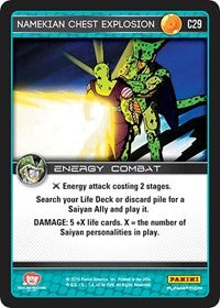 Namekian Chest Explosion | Panini: Perfection | Common | Normal | #C29