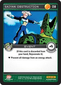 Saiyan Obstruction | Panini: Perfection | Common | Normal | #C58