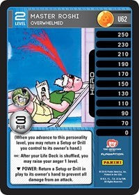 Master Roshi - Overwhelmed | Panini: Perfection | Uncommon | Normal | #U62