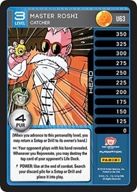 Master Roshi - Catcher | Panini: Perfection | Uncommon | Normal | #U63