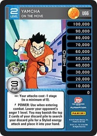 Yamcha - On The Move | Panini: Perfection | Uncommon | Normal | #U66
