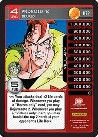 Android 16 - Injured | Panini: Perfection | Uncommon | Normal | #U72