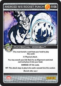 Android 16's Rocket Punch | Panini: Perfection | Rare | Normal | #R106