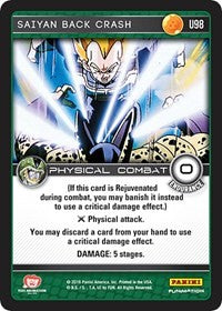 Saiyan Back Crash | Panini: Perfection | Uncommon | Normal | #U98