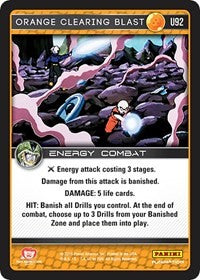 Orange Clearing Blast | Panini: Perfection | Uncommon | Foil | #U92