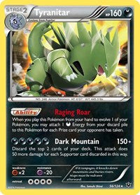 Tyranitar | XY - Fates Collide | Holo Rare | Reverse Holofoil | #56/124