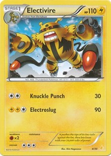 Electivire (4) | XY Trainer Kit: Pikachu Libre & Suicune | Common | Normal | #4/30