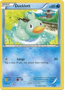 Ducklett (7) | XY Trainer Kit: Pikachu Libre & Suicune | Common | Normal | #7/30