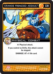 Orange Frenzied Assault | Panini: Vengeance | Common | Foil | #C38