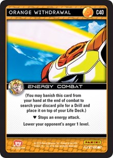 Orange Withdrawal | Panini: Vengeance | Common | Normal | #C40