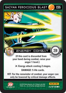 Saiyan Ferocious Blast | Panini: Vengeance | Common | Normal | #C55