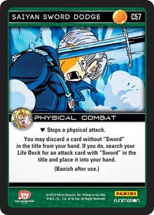 Saiyan Sword Dodge | Panini: Vengeance | Common | Normal | #C57