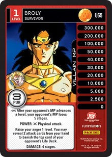 Broly - Survivor | Panini: Vengeance | Uncommon | Normal | #U65