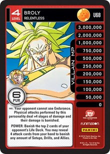 Broly - Relentless | Panini: Vengeance | Uncommon | Normal | #U68