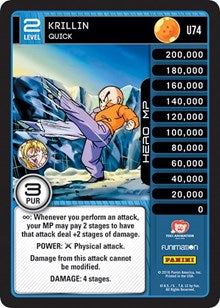 Krillin - Quick | Panini: Vengeance | Uncommon | Normal | #U74