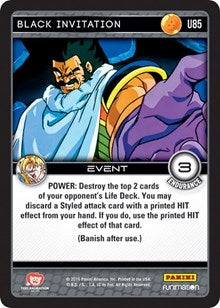 Black Invitation | Panini: Vengeance | Uncommon | Normal | #U85