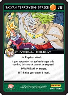 Saiyan Terrifying Strike | Panini: Vengeance | Uncommon | Normal | #U98