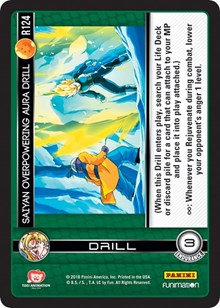 Saiyan Overpowering Aura Drill | Panini: Vengeance | Rare | Foil | #R124