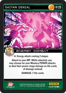 Saiyan Denial | Panini: Vengeance | Rare | Normal | #R125