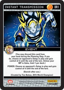 Instant Transmission | Panini: Vengeance | Dragon Rare | Foil | #DR1